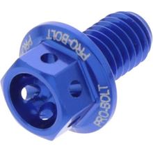 Bullone a 6 lati JMP M6x1,00mm 10mm in alluminio racing blu