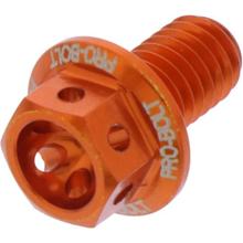 Schroef JMP 6-kant M6x1,00mm 10mm Aluminium Racing oranje