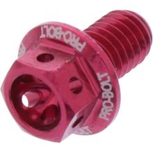 Schroef JMP 6-kant bout M6x1,00mm 10mm aluminium racing rood