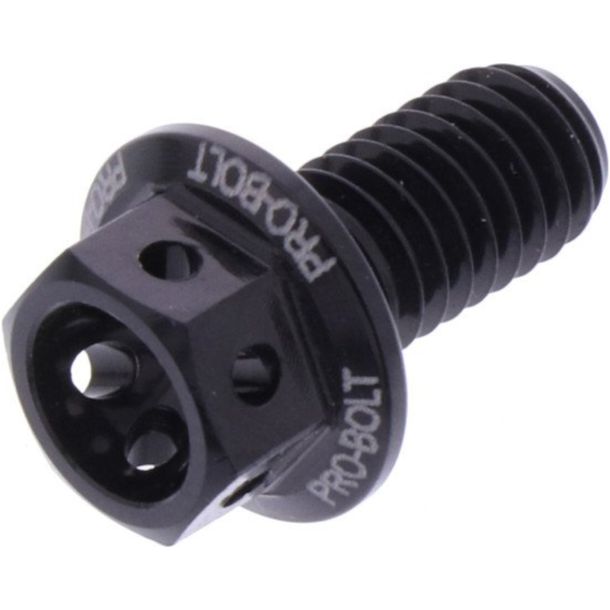 Bullone a 6 lati JMP M6x1,00mm 12mm in alluminio racing nero