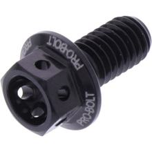 bout JMP 6-kant M6x1,00mm 12mm aluminium racing zwart