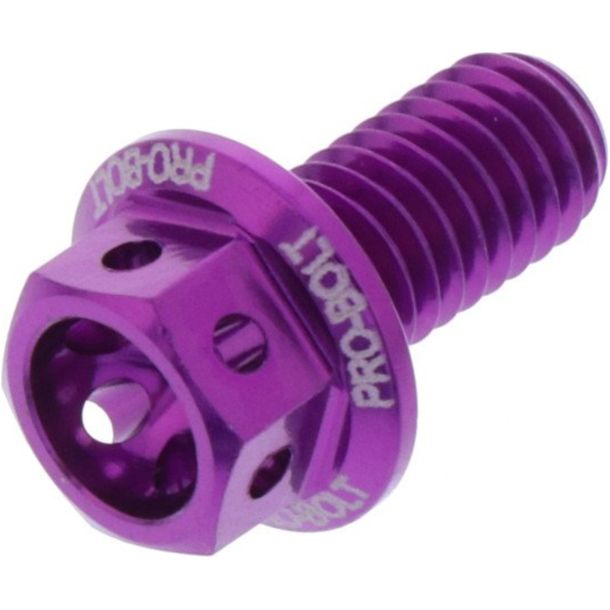 Boulon à 6 faces JMP M6x1,00 mm 12 mm aluminium violet course