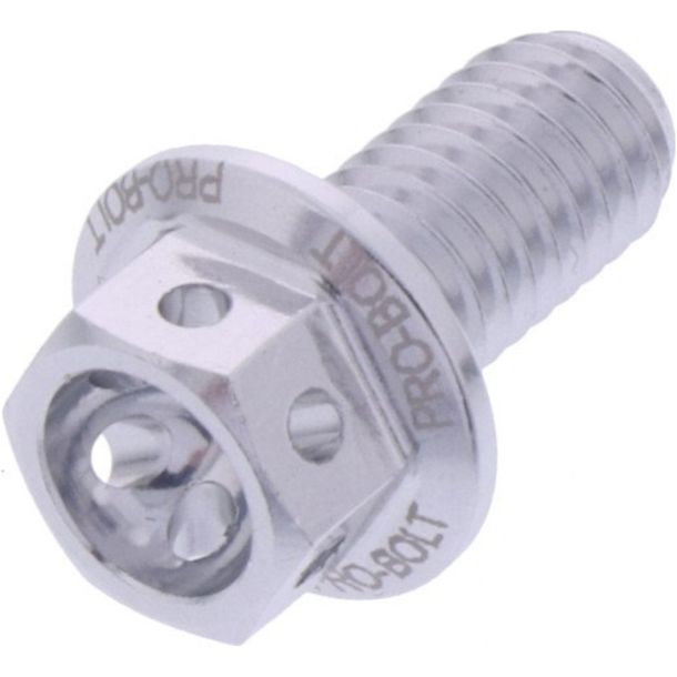 Bullone a 6 lati JMP M6x1,00mm 12mm in alluminio racing silver