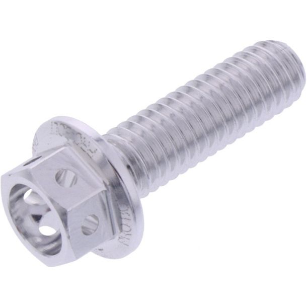 Schraube JMP 6 Kant  Bolt M6x1,00mm 20mm Aluminium Racing silber