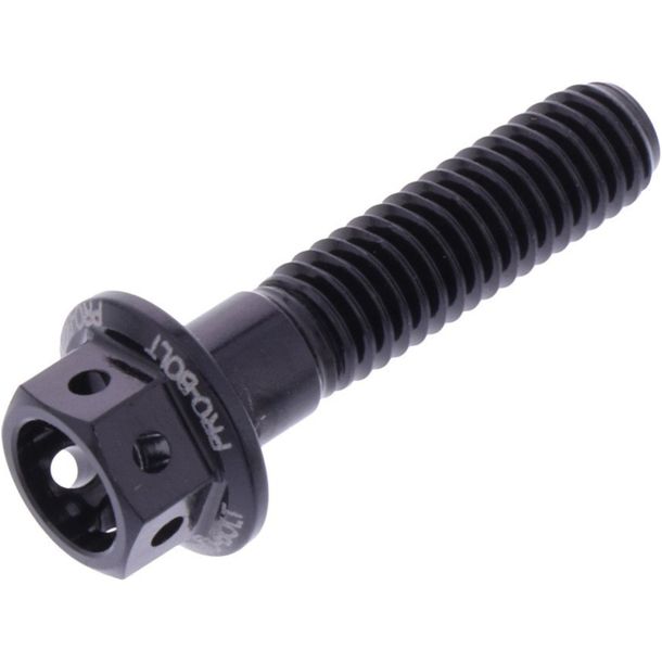 Tornillo JMP de 6 caras M6x1,00 mm, 25 mm, aluminio de carreras, negro