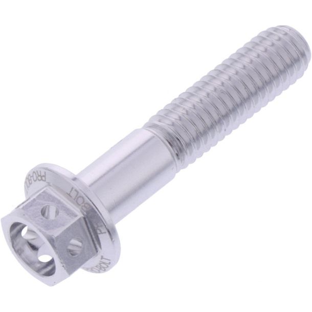 JMP 6-sided bolt M6x1.00mm 30mm aluminum racing silver