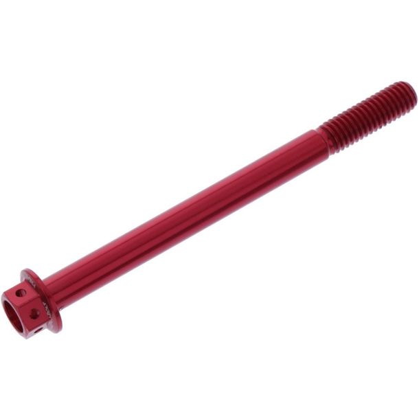 Bullone a 6 lati JMP M6x1,00mm 75mm in alluminio rosso racing