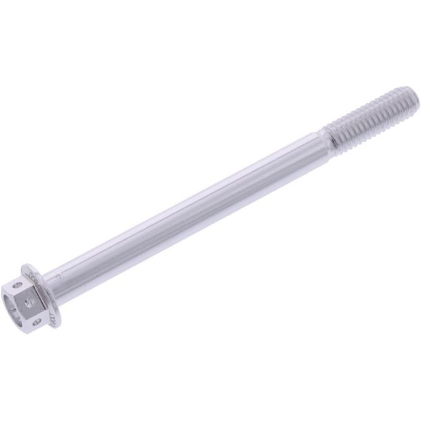 Schraube JMP 6 Kant  Bolt M6x1,00mm 75mm Aluminium Racing silber