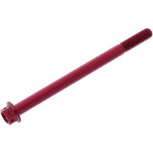 Schraube JMP 6 Kant  Bolt M6x1,00mm 85mm Aluminium Racing rot