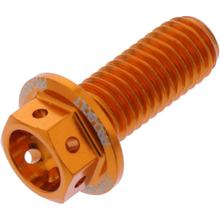 Schraube JMP 6 Kant  Bolt M8x1,25mm 20mm Aluminium Racing orange