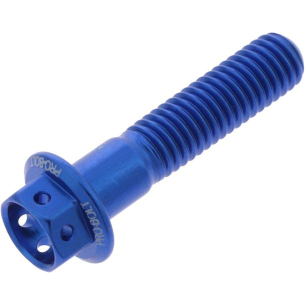 Tornillo JMP de 6 puntos M8x1,25 mm 35 mm aluminio azul de carreras para Yamaha WR R/X 125 cc año 2009 - 2017