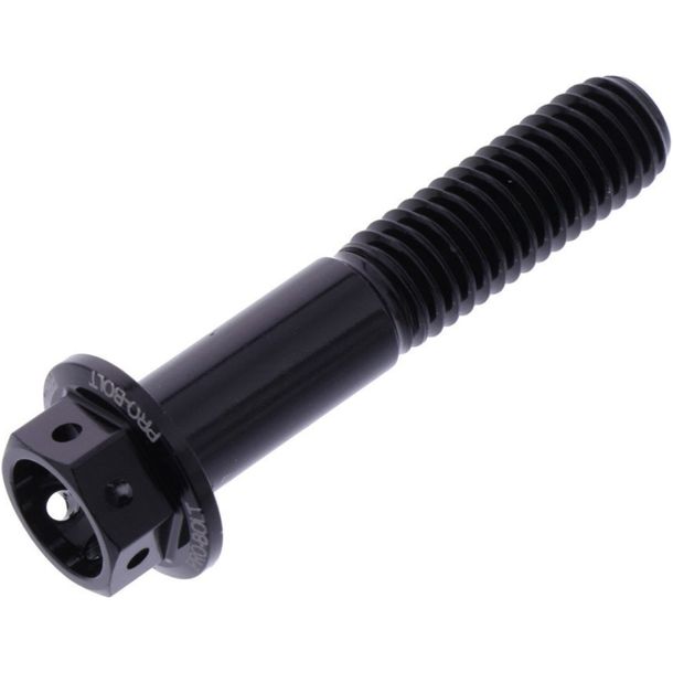 Tornillo JMP de 6 caras M8x1,25 mm, 40 mm, aluminio de carreras, negro