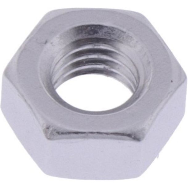 Tuerca roscada izquierda JMP Bolt M6x1.00mm aluminio plateado