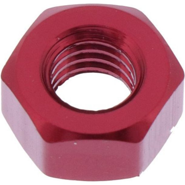 JMP Bolt M6x1.00mm red aluminum nut