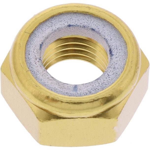 JMP Bolt M10 x 1,25 mm, dado in alluminio dorato