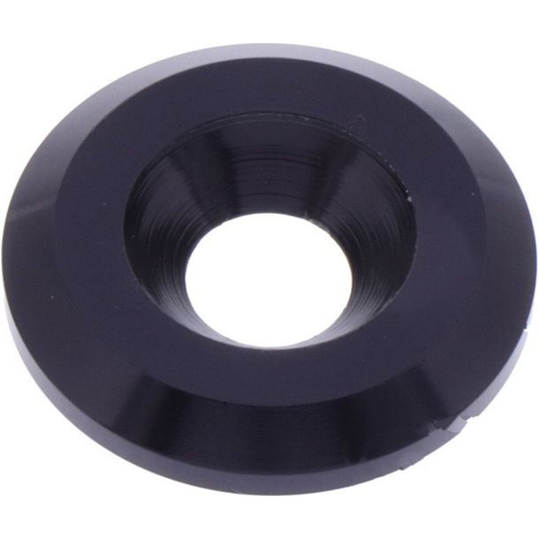 Arandela plana negra de aluminio JMP Bolt M6