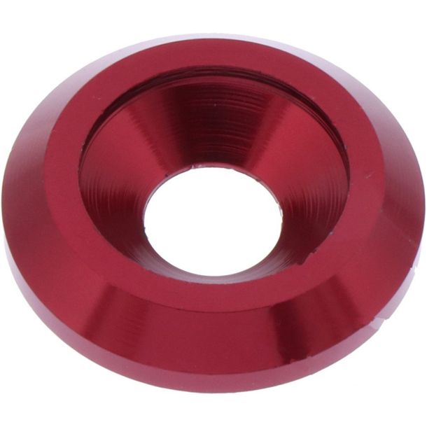 Rondella piatta rossa in alluminio JMP Bolt M8