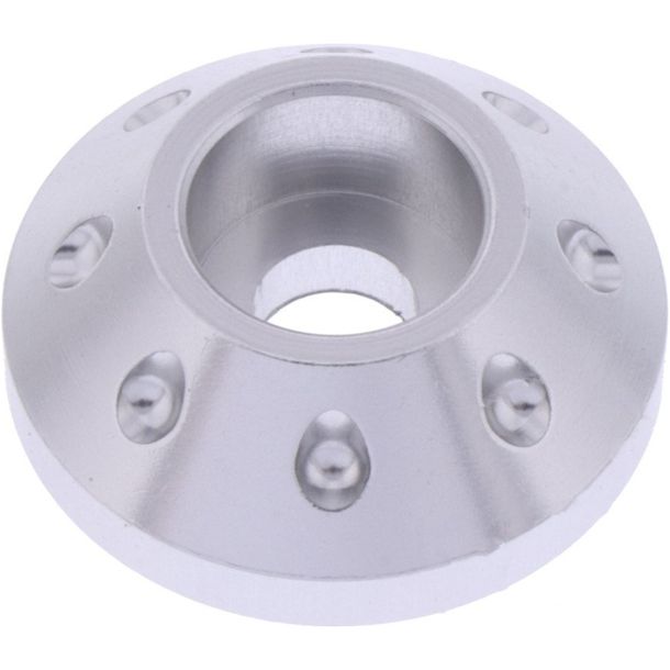 Arandela cónica JMP Bolt M6 de aluminio plateada