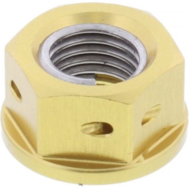 Mutter Kettenrad JMP Bolt M10x1,25mm Aluminium Racing gold für Suzuki GSX 12 FA F / GSF Bandit SA N S 50 / 80 / 90 / 110 / 125 / 150 / 160 / 185 / 200