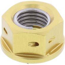 Mutter Kettenrad JMP Bolt M10x1,25mm Aluminium Racing gold für Suzuki GSX 12 FA F / GSF Bandit SA N S 50 / 80 / 90 / 110 / 125 / 150 / 160 / 185 / 200