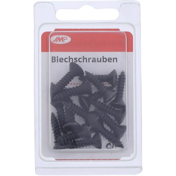 Sheet metal screw JMP 4.8x19mm black 16 pieces