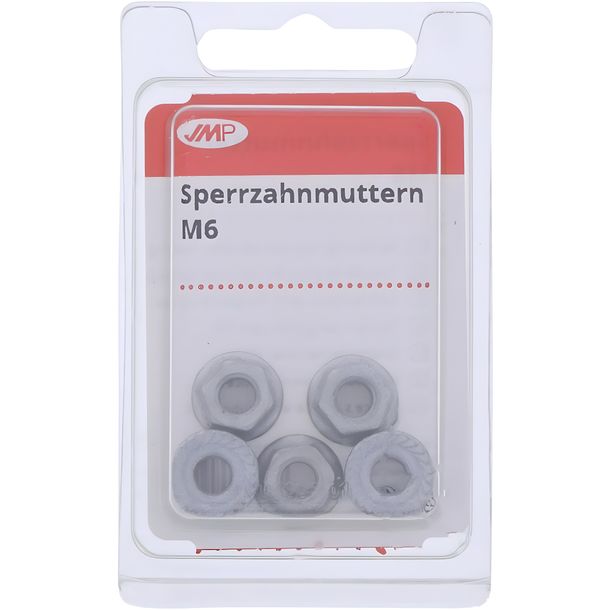 Mutter JMP Sperrzahnmutter verzinkt M6 5 Stück