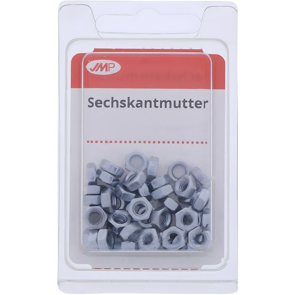 Sechskantmuttern JMP verzinkt M4 KL8 50 Stück