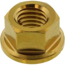Mutter Kettenrad JMP Bolt M10x1,50mm Edelstahl V4A gold für Aprilia Tuono 1100 V4 RR RSV R / APRC Mille RSV4 Factory Mana SL Shiver ABS GT Pegaso SMV