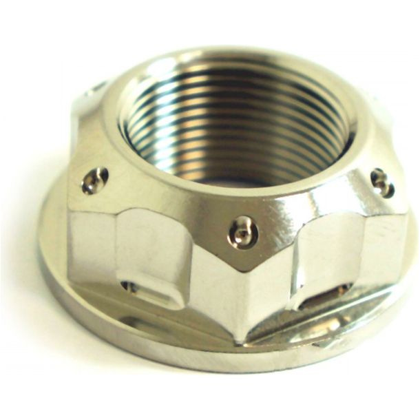 Tuerca de eje V4A de acero inoxidable JMP Bolt M25x1,50 mm, Suzuki GSX FA F/R 600/750/1000/1200/1250/1300/1400 cc año 1997 - 2020