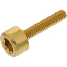 JMP Bolt cylinder screw M4x0.7 mm 20 mm aluminum gold
