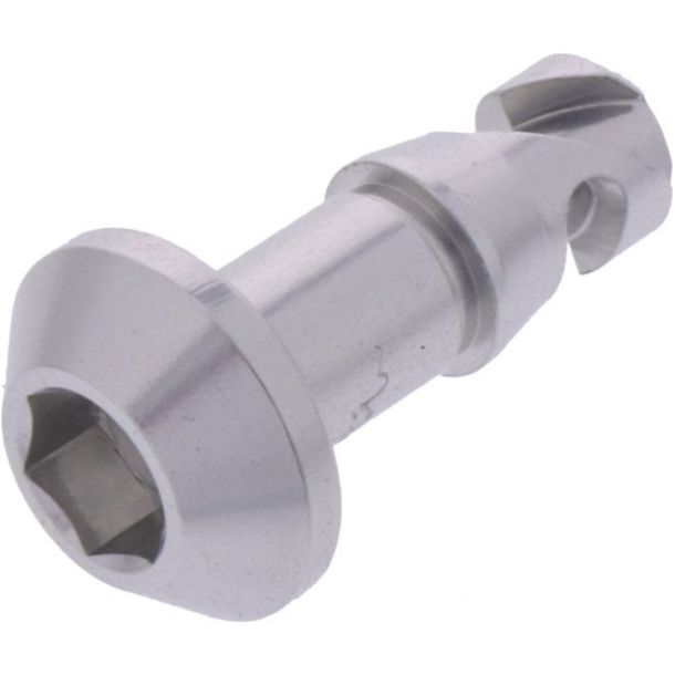 Tornillo JMP de liberación rápida para tapa, perno de 17 mm, hexagonal, plateado