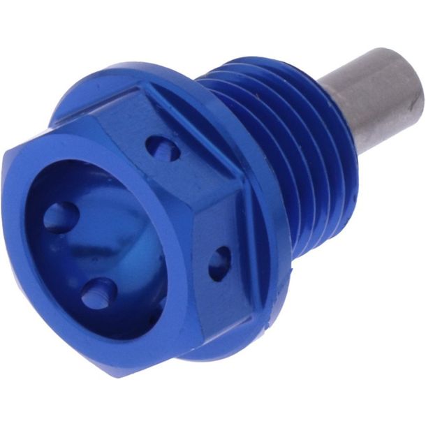 Ölablassschraube magnetisch JMP Bolt M14x1,50mm 12mm Aluminium Racing blau