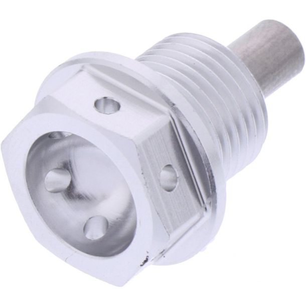 Bouchon de vidange d'huile magnétique JMP Bolt M14x1,25mm 12mm 12mm aluminium racing silver pour Suzuki GSX 0 FA F/GSF Bandit SA N S 90/125/150/160/185/200