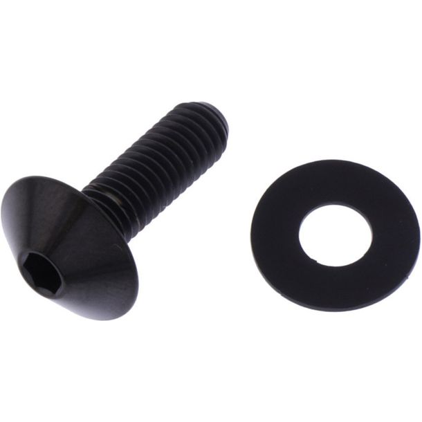 Vite ovale JMP Bolt M5x0,8mm 16mm in titanio nero