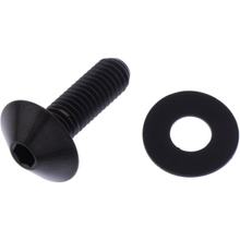 Parafuso de cabeça lens JMP Bolt M5x0,8mm 16mm Titânio preto