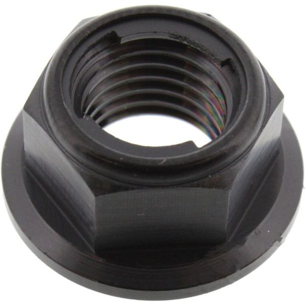 Bundmutter JMP selbstsichernd  Bolt M10x1,25mm Titan schwarz für Suzuki GSX 12 FA F / GSF Bandit SA N S 50 / 80 / 90 / 110 / 125 / 150 / 160 / 185 / 200