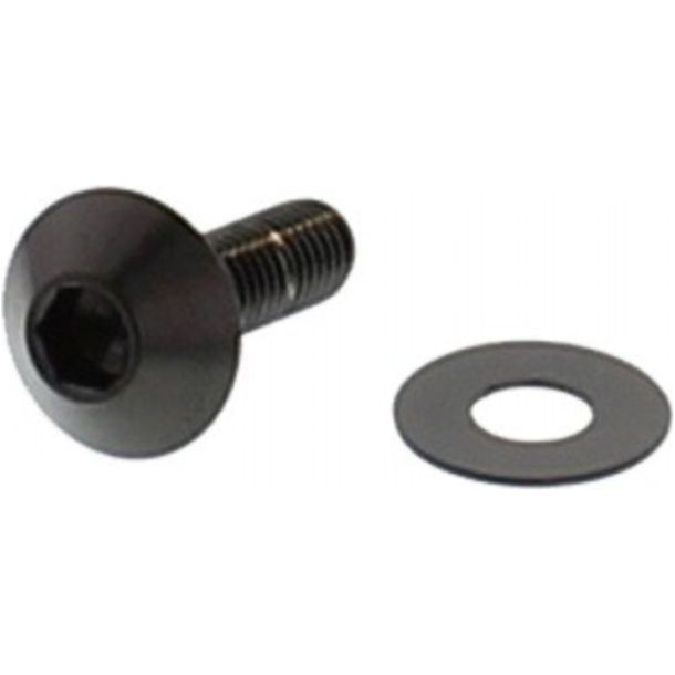 Vite ovale JMP Bolt M5x0,8 mm 16 mm in acciaio inossidabile V4A nera