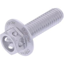 bout JMP 6 kant M5x0,8mm 16mm aluminium racing zilver