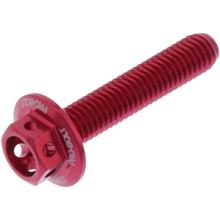 Schraube JMP 6 Kant  Bolt M5x0,8mm 25mm Aluminium Racing rot