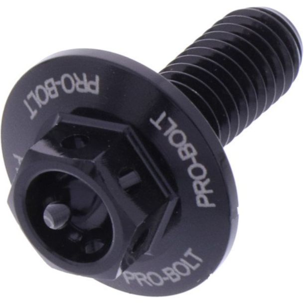 Boulon à 6 faces JMP M6x1,00mm 16mm aluminium racing noir
