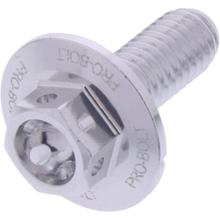 Boulon à 6 faces JMP M6x1,00 mm 16 mm en aluminium argenté