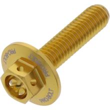 JMP 6-sided bolt M6x1.00mm 25mm aluminum racing gold
