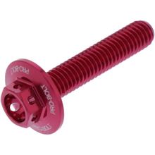 Schraube JMP 6 Kant  Bolt M6x1,00mm 30mm Aluminium Racing rot