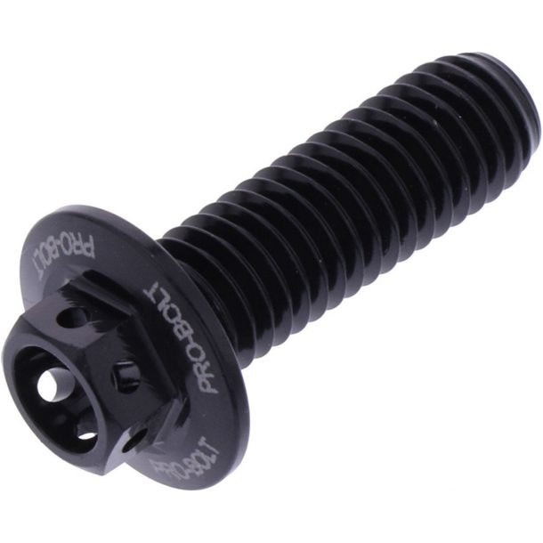 Bullone a 6 lati JMP M8x1,25mm 25mm in alluminio racing nero