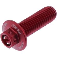 Boulon à 6 pointes JMP M8 x 1,25 mm 25 mm en aluminium, rouge course