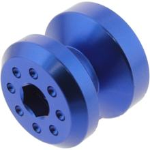 Aufnahmehülse JMP Bolt M8 Aluminium blau für Suzuki GSF Bandit SA , Kawasaki ZX-6R GSX R 600 / 636 / 650 / 675 / 749 / 750 / 765 / 800 / 954 / 999 /