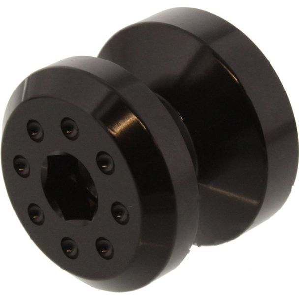 Opnamehuls JMP Bolt M8 Aluminium zwart voor Suzuki GSF Bandit SA , Kawasaki ZX-6R GSX R 600 / 636 / 650 / 675 / 749 / 750 / 765 / 800 / 954 / 999