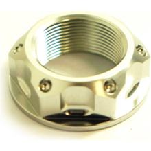 JMP Śruba M22x1.00mm aluminium srebrny nakrętka kierownicy dla Suzuki GSX 0 FA F/GSF Bandit SA, Yamaha FZS 0 Fazer S N 60/65/80/85/110/125/200