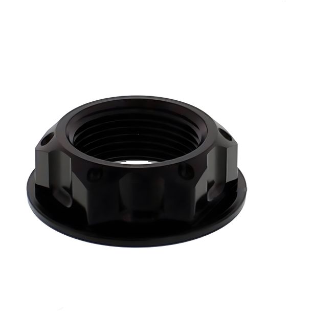 Tuerca de dirección de aluminio negra JMP Bolt M24x1,50 mm para Suzuki GSX R GSR SV/S SF 80/85/125/150/200/250/350/400/450/480/500/600