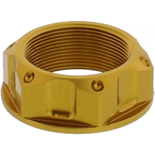 Dado di sterzo JMP Bolt M28x1,00 mm in alluminio dorato per Yamaha YZF-R6 250/450/500/530/600/636/750/779/800/900/998/1000/1200/1300
